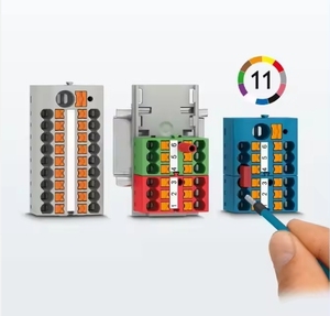 JUT15-6 * <span class=keywords><strong>2</strong></span>, 5 mm2 Bloque De Terminales De Stecker De Cable De Cable De Tornillo De Riel DIN - Product Image 1