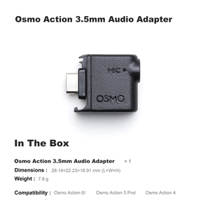 <span class=keywords><strong>Adaptateur</strong></span> audio Osmo 3,5 mm (Type-<span class=keywords><strong>C</strong></span> vers <span class=keywords><strong>USB</strong></span>-<span class=keywords><strong>C</strong></span>) pour caméra d'<span class=keywords><strong>action</strong></span> DJI <span class=keywords><strong>Action</strong></span> 6/5 Pro/4 - Product Image 2