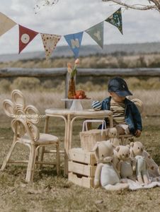 Chaise pour enfants en rotin artisanal pour la décoration de fête d'anniversaire, meubles pour enfants en osier naturel, respectueux de l'environnement - Product Image 2