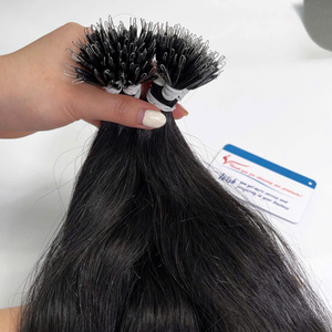 Extensiones de cabello humano de Viet Nam, extensión de cabello humano ondulado natural, extensión de nanoring de queratina recta natural - Product Image 1