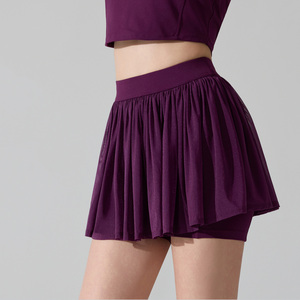 <span class=keywords><strong>Falda</strong></span> pantalón deportiva de cintura alta para mujer y niña, para tenis, pickleball, running y golf - Product Image 5