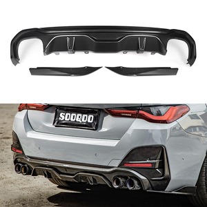 Diffusore Posteriore in Fibra di Carbonio Prepreg SOOQOO V2 per <span class=keywords><strong>BMW</strong></span> <span class=keywords><strong>Serie</strong></span> <span class=keywords><strong>4</strong></span> <span class=keywords><strong>Gran</strong></span> Coupé G26 2021+ - Product Image 1