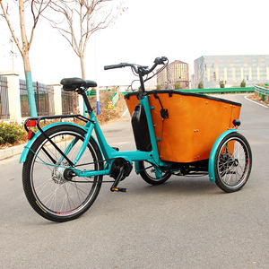Vélo électrique à trois roues, <span class=keywords><strong>taxi</strong></span>, vélo-rickshaw, bakfiets, remorque, vélo cargo électrique, système d'amortissement, pour animaux de compagnie (chiens et chats) - Product Image 4