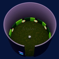 Simulateur de football interactif d'intérieur avec éclairage LED pour salle de jeu, défi de tir sportif et jeu de vitesse circulaire