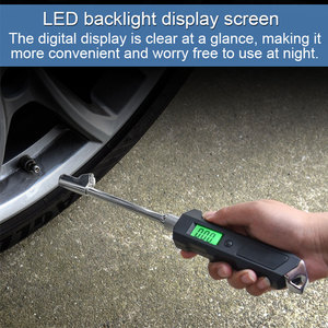 เครื่องวัดแรงดันลมยางดิจิตอลแบบอิเล็กทรอนิกส์ ยี่ห้อ Tyre <span class=keywords><strong>Plus</strong></span> หน้าจอ LCD 150 Psi สำหรับรถบรรทุก รถยนต์ จักรยาน ขายส่งจากโรงงาน - Product Image 2
