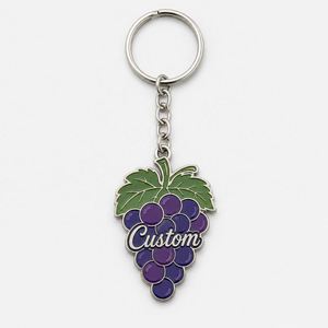Porte-clés personnalisés en gros en forme de raisin frais, avec logo pour magasin de fruits et supermarché, pour promotion - Product Image 3