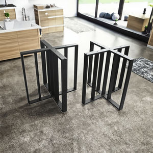 Wf Furniture Modern <b>Industrial</b> Cast Iron Steel Frame Dining <b>Table</b> Base for Home Kitchen Hotel Outdoor Use - Product Image 3