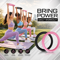 Set de Entrenamiento de Fuerza para Mujer al por Mayor con Barra de Mancuernas de Silicona, Anillo de Potencia y Bandas de Resistencia para Glúteos