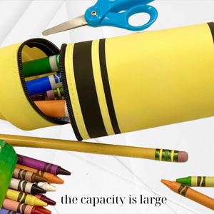 Étui à crayons en silicone avec fermeture éclair pour l'école, le bureau, petite et moyenne taille, flexible, durable, organiseur de papeterie, logo personnalisé - Product Image 3