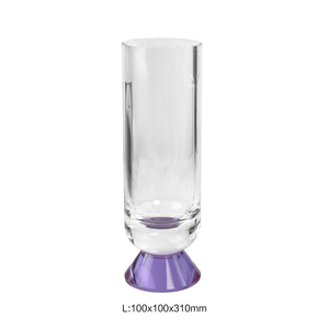 Large Traditional Style Crystal <strong>Vase</strong> Handmade High Quality Customized Color &amp; Size Home Wedding Office Tabletop Flower <strong>Vase</strong> - Product Image 2
