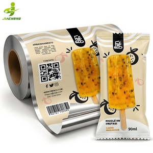 Película de Embalaje para Helados con Impresión Personalizada, Automática, Laminada, de Plástico Termosellable, para Envolver Paletas y Helados - Product Image 3
