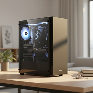 คอมพิวเตอร์ตั้งโต๊ะ Mid-Tower I5-13400, แรม 16GB, SSD 512GB, เสียงเบา, โฮสต์ประกอบสำเร็จพร้อมใช้งานสำหรับสำนักงานบริษัท ใช้งานเสถียร - Product Image 4