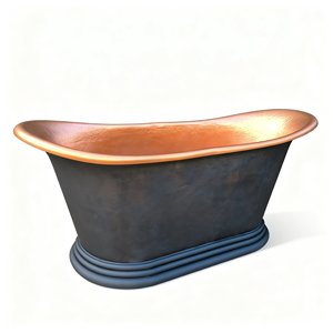 Bañera de Lujo de Dos Tonos en Cobre ORB Bronce Oscuro, Bañera Independiente Martillada a Mano para Villa o <span class=keywords><strong>Spa</strong></span> - Product Image 5