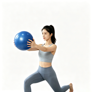 Anti-Explosion PVC Mini Gym <b>Ball</b> 23-25cm Soft Pilates Exercise <b>Ball</b> Inflatable Straw Full Body Training Fitness Yoga <b>Massage</b> - Product Image 3