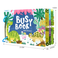Ferme dinosaure enfants d'âge préscolaire activités d'apprentissage livre occupé bricolage Montessori livre calme