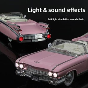 Modellino <span class=keywords><strong>Auto</strong></span> Classica Retrò Convertibile in Scala 1/24, Giocattolo in Metallo Pressofuso per Bambini, Regalo da <span class=keywords><strong>Collezione</strong></span> - Product Image 3