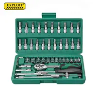 Portable Ratchet Socket Wrench Set with Blow Case