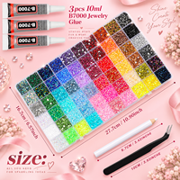 Kit de Décoration Personnalisé DIY Prime : 60 Couleurs de Strass en Cristal AB à Dos Plat, Outils d'Application de Colle, pour Artisanat et Décoration de Gobelets