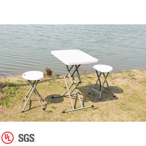Precio de fábrica Taburete plegable barato Taburete de Bar plegable de plástico portátil blanco para fiesta al aire libre - Product Image 5