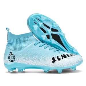 Botas de fútbol profesionales de alta calidad para hombre, tacos de estilo deportivo, plantilla de malla antideslizante para entrenamiento de césped artificial, invierno y verano - Product Image 4
