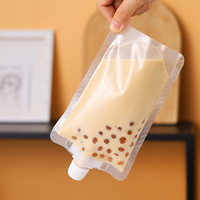 Pochettes Doypack jetables transparentes avec bec verseur pour emballage de boissons et jus, de 100ML à 500ML