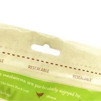 Grande pochette solide Quad Seal de qualité alimentaire avec fermeture éclair en plastique métallique pour emballage d'aliments pour animaux domestiques et d'aliments pour oiseaux Sac à provisions pour chiens et chats