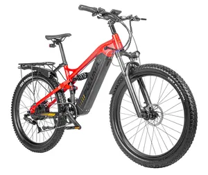 PULUMA 27.5 인치 두꺼운 팻 타이어 산악 전기 자전거 알루미늄 합금 9 속도 1000W 모터 전기 자전거