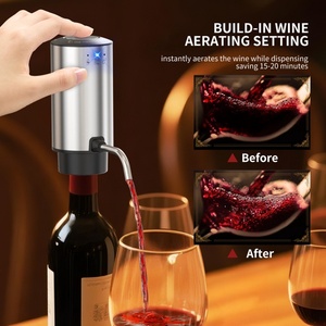 Ensemble de décanteur à vin rechargeable USB C en acier inoxydable, distributeur de vin automatique, distributeur de vin électrique - Product Image 3