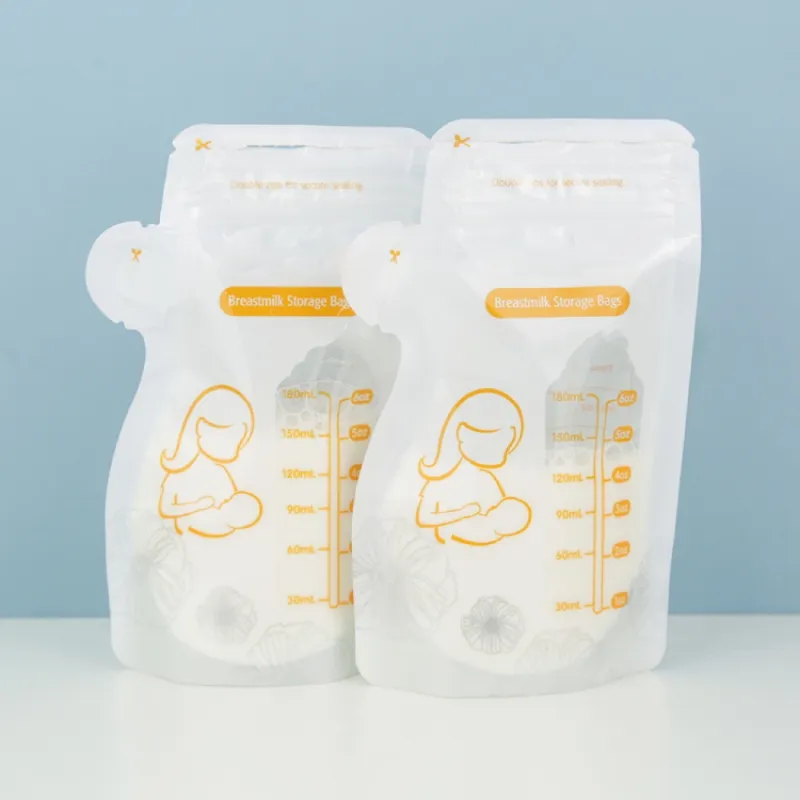 30箱飲用ベビーダブルプラスチック冷凍庫ドリンク再利用可能な無料BPAジッパー母乳収納バッグ