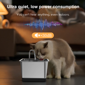 Fuente de agua inteligente <span class=keywords><strong>para</strong></span> <span class=keywords><strong>gatos</strong></span> de acero inoxidable 304 de grado alimenticio 4L, superventas, Europa y América, monitorea de forma remota la ingesta de agua de tu mascota - Product Image 6