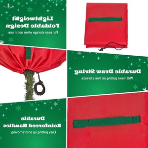 Sac de rangement pour sapin de Noël vertical 3FT 4FT 5FT 9FT en tissu Oxford imperméable et anti-poussière pour salon - Product Image 5