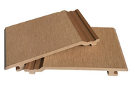 Panneau mural 3D en plastique Composite, imperméable, décoration extérieure en bois et plastique, 1 acheteur poncé