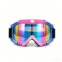 Lunettes de moto MX de haute qualité avec sangle réglable, lentilles interchangeables, anti-vent, UV400, miroir, monture intégrale haute définition