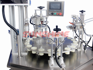Machine automatique <span class=keywords><strong>de</strong></span> <span class=keywords><strong>remplissage</strong></span> et <span class=keywords><strong>de</strong></span> bouchage <span class=keywords><strong>de</strong></span> flacons en verre préremplis <span class=keywords><strong>de</strong></span> gel liquide aseptique <span class=keywords><strong>de</strong></span> 1 cc, 2 en 1 - Product Image 5