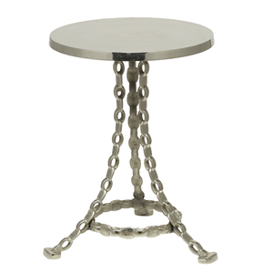 Table d'appoint en métal antique martelé Table d'appoint décorative de luxe classique pour la maison Meubles de maison classiques Table de table - Product Image 6