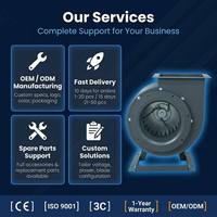 Ventilateur centrifuge multi-pales à double sortie compact sur mesure OEM pour systèmes de ventilation CVC par conduits d'air