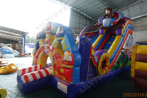 Lilytoys <span class=keywords><strong>Grado</strong></span> Comercial tobogans Circo Carril Unico slittino Payaso slittino Gonflable Para Ventas - Product Image 5