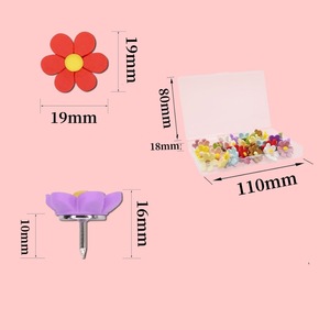 Chinchetas <span class=keywords><strong>de</strong></span> Resina 3D con Forma <span class=keywords><strong>de</strong></span> Flor <span class=keywords><strong>de</strong></span> Seis Pétalos, Estilo Boho, Chinchetas <span class=keywords><strong>de</strong></span> Fieltro para Pared <span class=keywords><strong>de</strong></span> <span class=keywords><strong>Fotos</strong></span>, Herramientas para Acolchado y Accesorios para Tableros <span class=keywords><strong>de</strong></span> Manualidades - Product Image 2