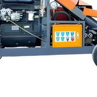 Pompe à béton inclinée diesel à quatre cylindres haute efficacité SG pour structures secondaires, débit de 6-8 m³/h, portée verticale de 35 m