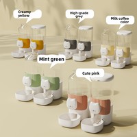 Distributeur automatique de nourriture et d'eau pour animaux de compagnie, ensemble mangeoire et abreuvoir à gravité pour cages, pour chats, lapins, petits chiens, cochons d'Inde, fournitures et équipement
