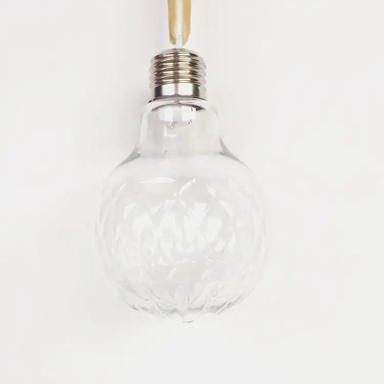 2023 Dongguan screw lid type 8cm clear plastic bulb with string light