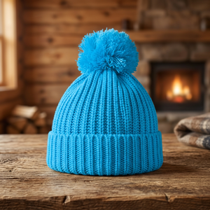 Unisex Acrylic Wool Beanie <b>Hat</b> Pom Pom Winter Knit Adult Customized Design Yarn Dyed Pattern Perfect <b>Scarf</b> Gloves <b>Hat</b> Glove <b>Sets</b> - Product Image 2