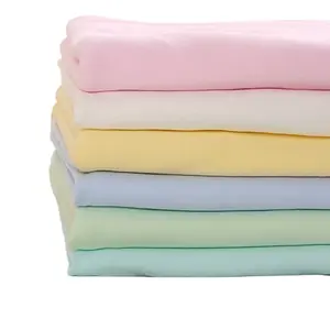 100% Cotton Double Sides Brushed Dyed Flannel Fabric C20X10 40X42 36" for Cleaning Cloth