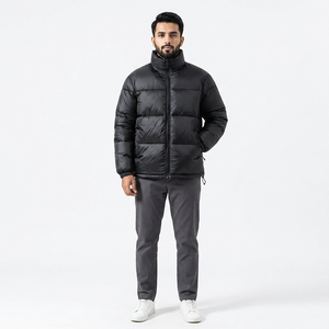 Oem High Quality Winter <b>Men</b> <b>Jacket</b> Cotton-Padded Outdoor Warm Quilted Plus Size Puffer <b>Jacket</b> <b>Men</b> Custom Logo Zipper Coat - Product Image 1