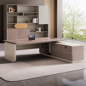 Mobili da Ufficio di Lusso, Scrivania Direzionale a L con Sedia, Tavolo da Ufficio Economico per Manager - Product Image 3
