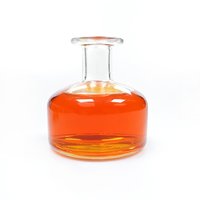 Bouteille diffuseur en verre transparent de haute qualité, sérigraphie personnalisée, couleur et taille sur mesure, OEM/ODM disponible pour diffuseur à bâtonnets d'aromathérapie