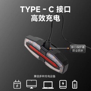Luz Trasera para Bicicleta LED con Carga USB-C, Resistente al Agua IPX4, Liberación Rápida, 500mAh, 4 Modos, Accesorio para Ciclismo - Product Image 5