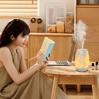 Diffuseur ultrasonique à LED, humidificateur d'arôme, purifie l'air entier, humidificateur de refroidissement et de chaleur, diffuseur d'huile essentielle, humidificateur de parfum