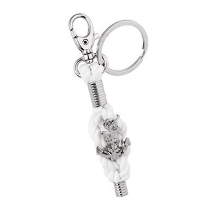 Porte-clés personnalisé en cordon blanc avec motif d'ancrage - Product Image 1