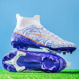 Nouvelles Chaussures de Football AG 2026 à Crampons Longs, Tige en Maille Flyknit, Semelle Extérieure en Caoutchouc pour Garçons, Filles, Hommes, Femmes – Vente Directe Usine - Product Image 6